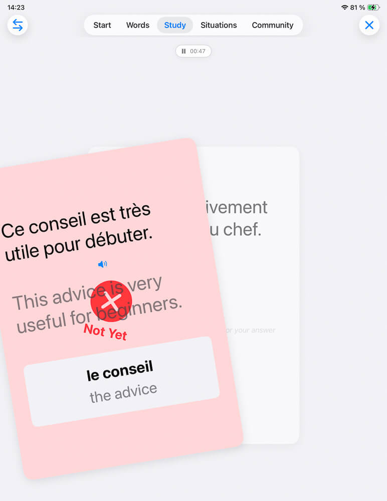 Study Incorrect Answer