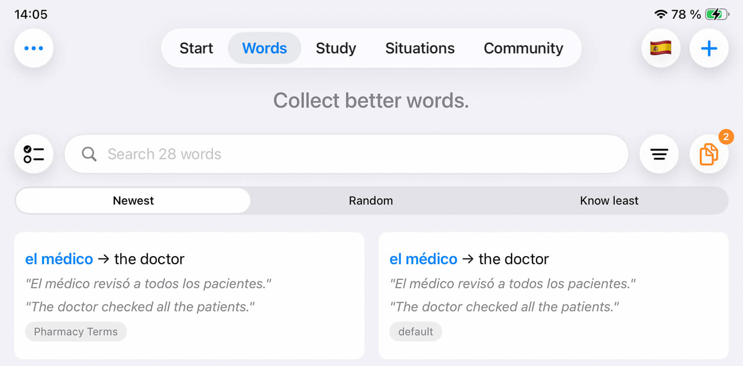 Words Duplicate Detection